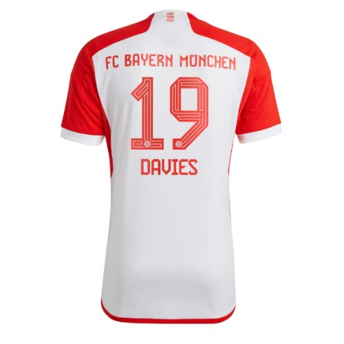 Maillot de foot Bayern Munich Alphonso Davies #19 Domicile 2023-24 Manches Courte